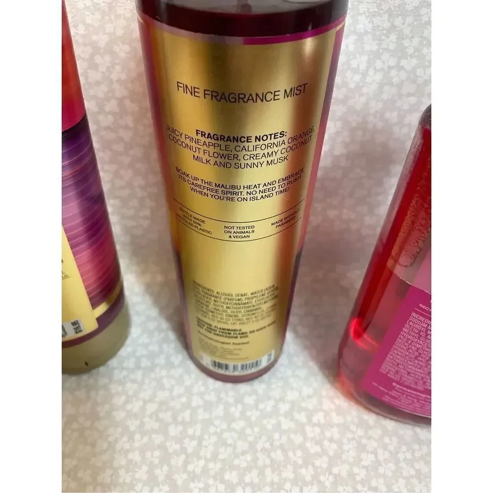 Bath and Body WorkS MALIBU HEAT 4PC Set